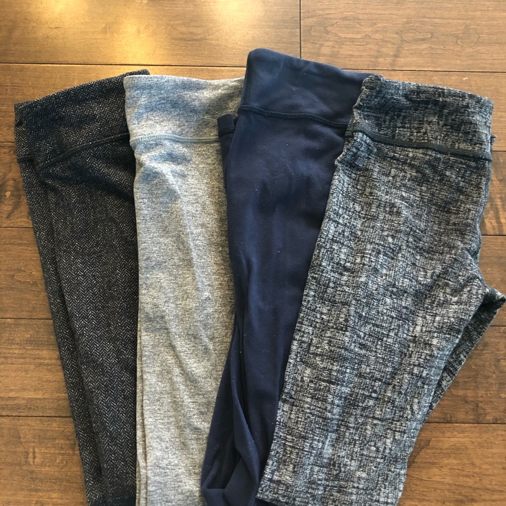 Four (4) Pair Ivivva Leggings Girl Size 10